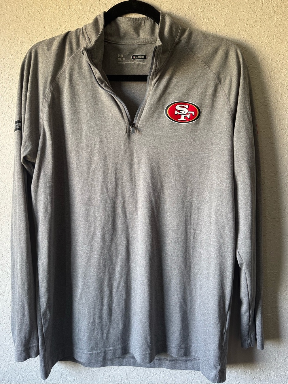 NFL Gray Combine Authentic Under Armour Pullover
